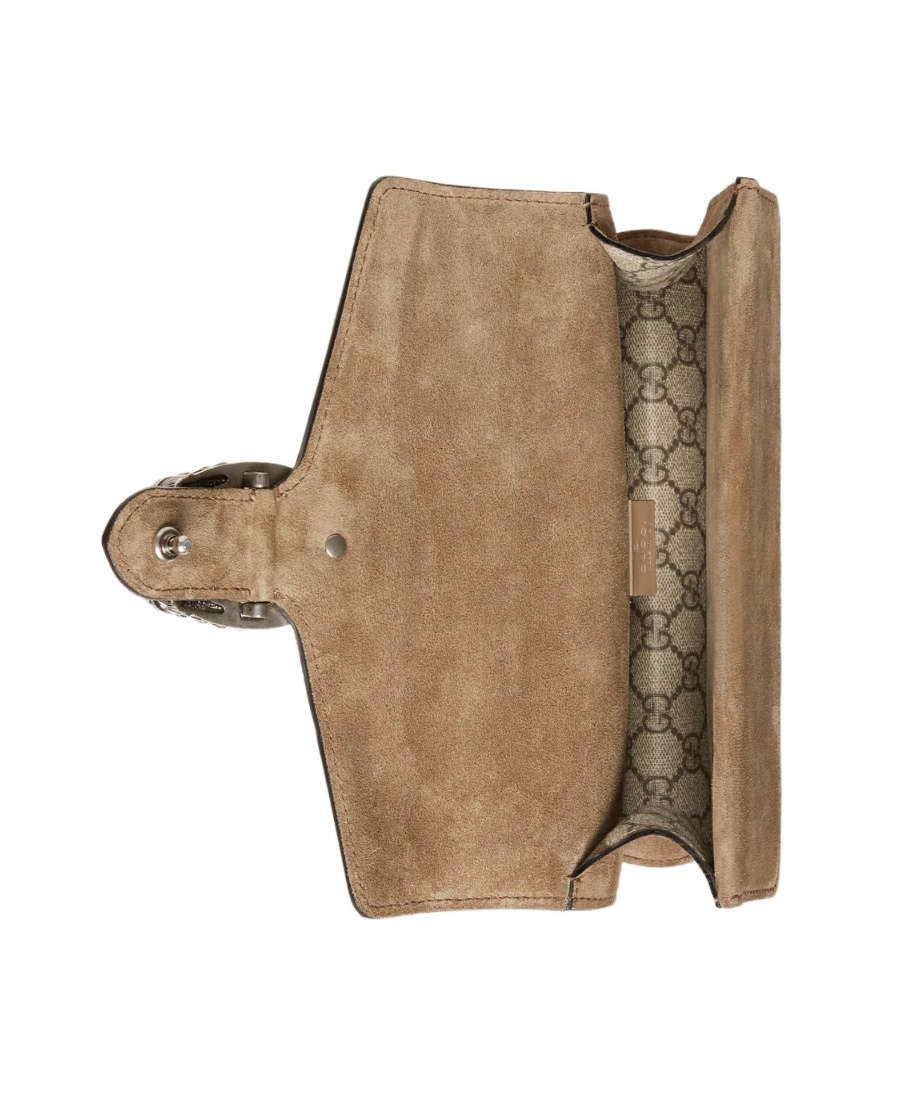 Gucci Women Dionysus Medium Supreme Gg Fabric And Suede Shoulder Bag In Multi