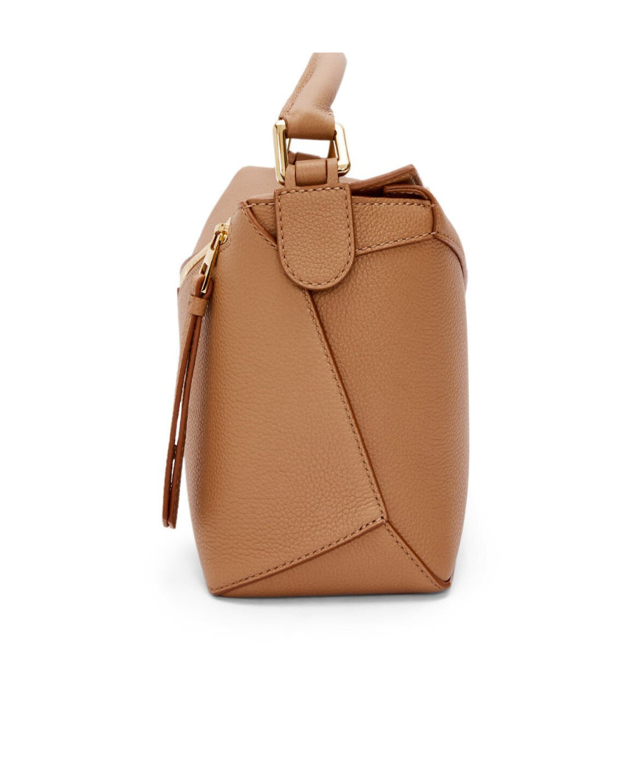 Loewe Womens Toffee Puzzle Small Leather Shoulder Bag In Brown