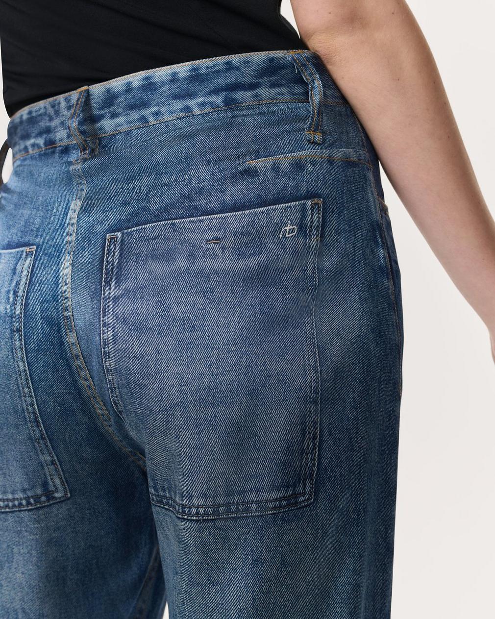 Rag & Bone Jeans With Belt Loops In Blue