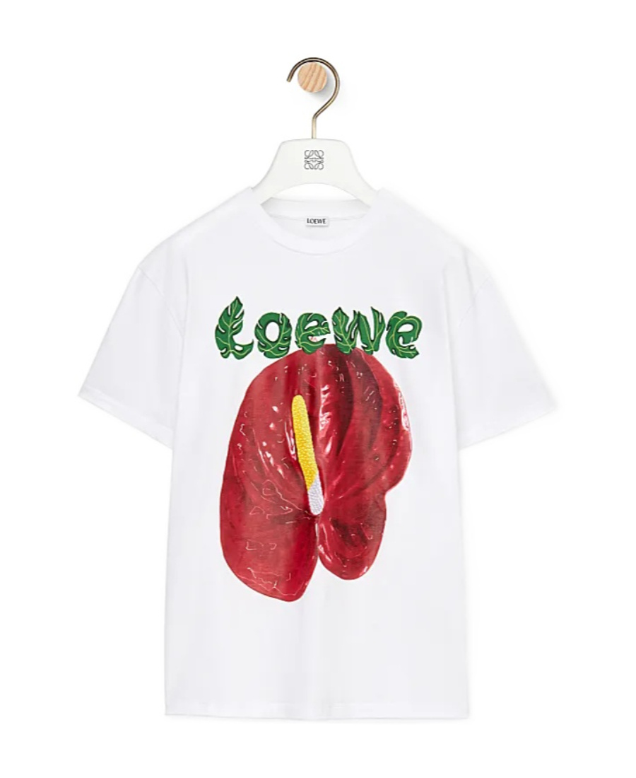 Loewe Printed T-shirt In White