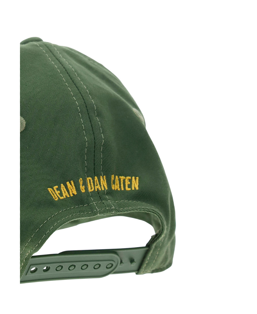 Dsquared2 Patch-detail Cotton Cap In Green