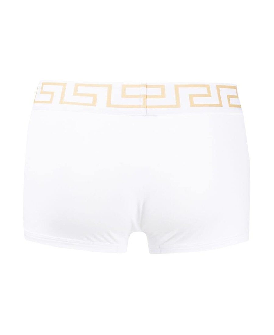 Versace Two-pack White Greca Border Boxer Briefs In White