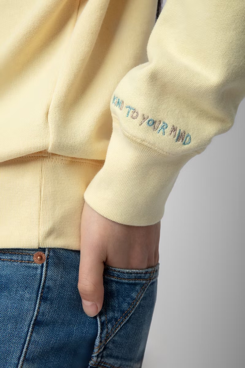 Shop Zadig & Voltaire Logo Logo Hoodie In Nude