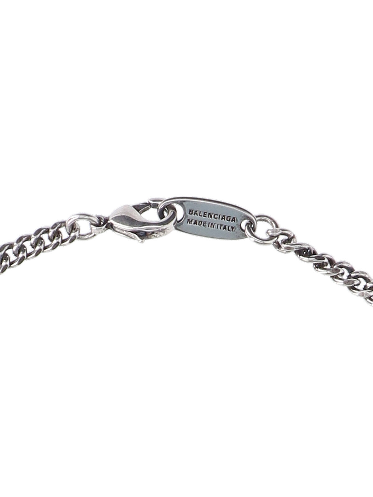 Balenciaga "3letter Ceo" Necklace In Gray