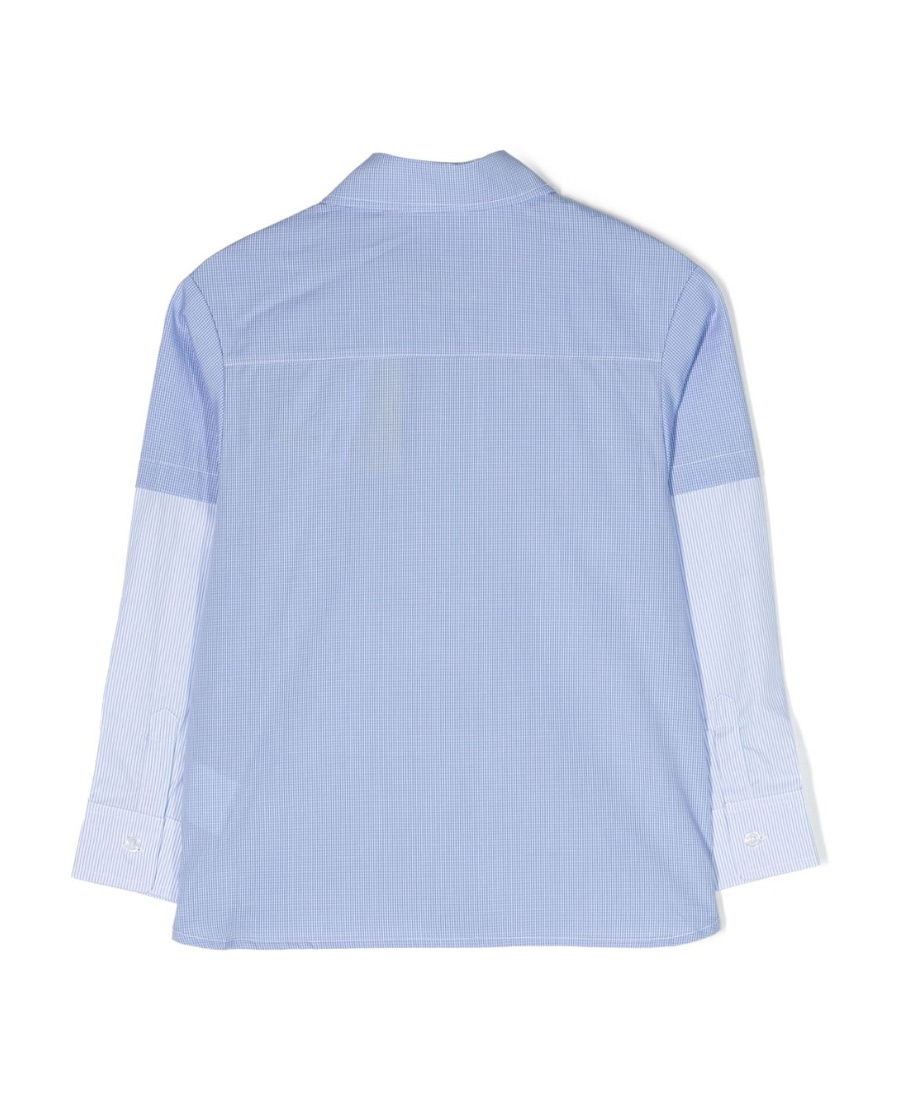 Off-white Check-pattern Cotton Shirt In Blue