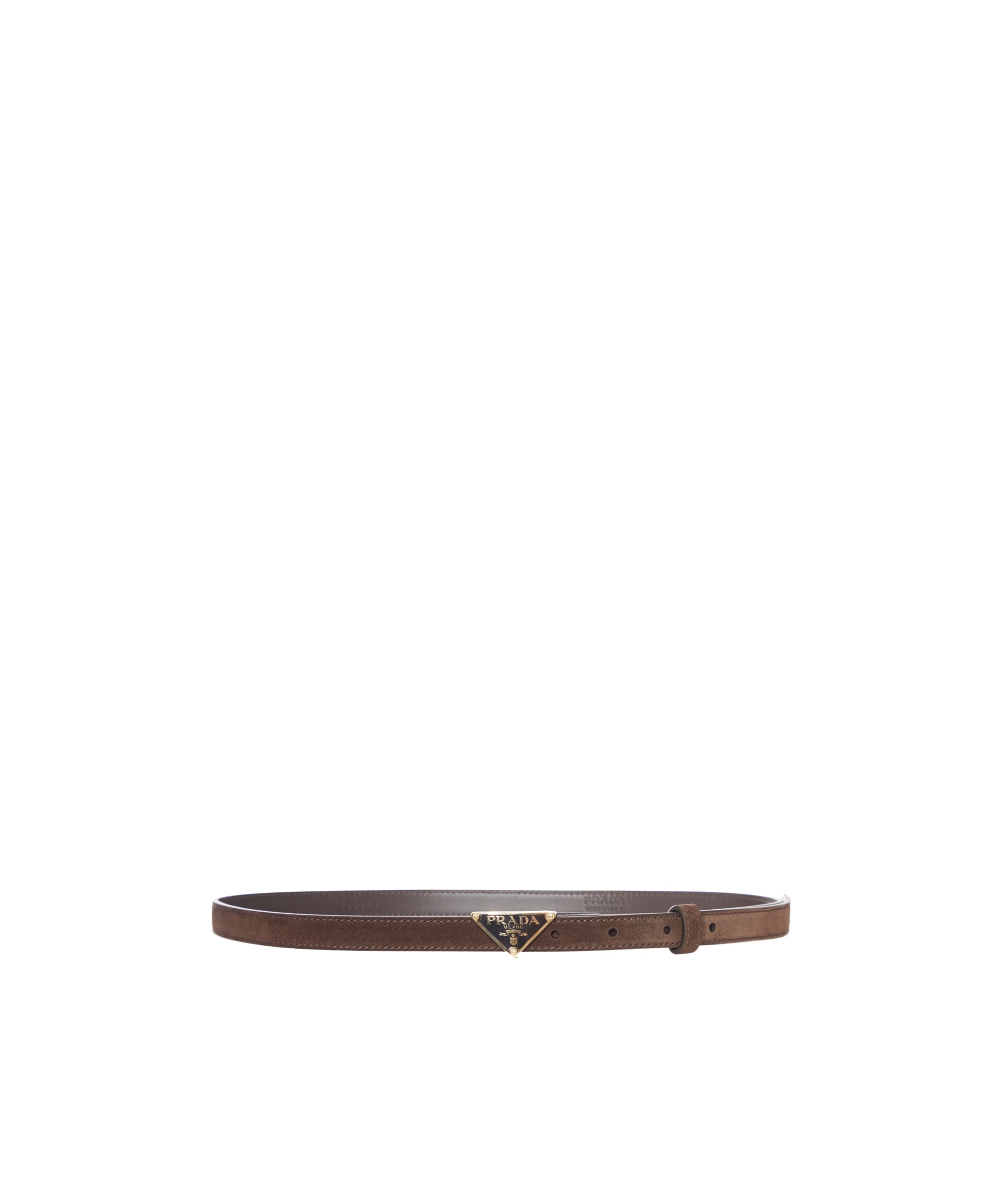 Prada Suede Belt In Brown