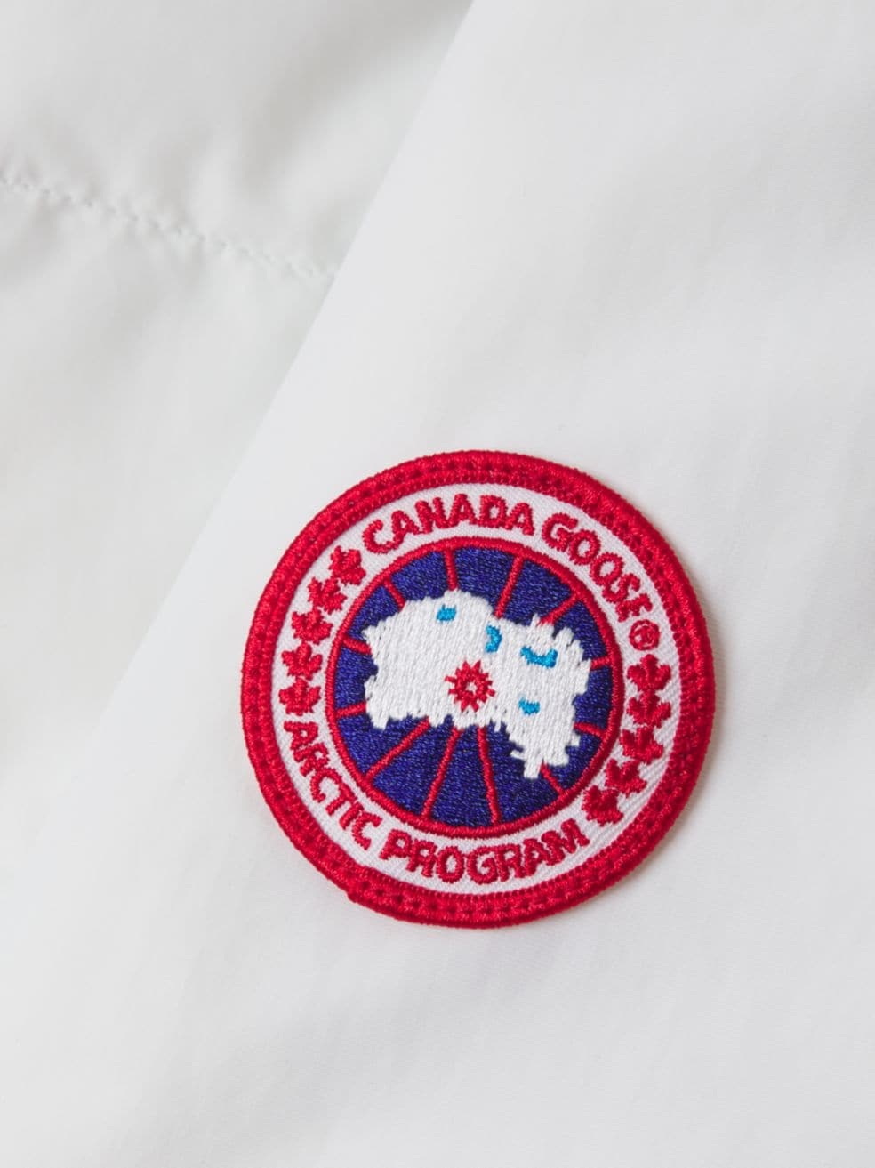 Canada Goose Hybridge Base Padded Jacket In White