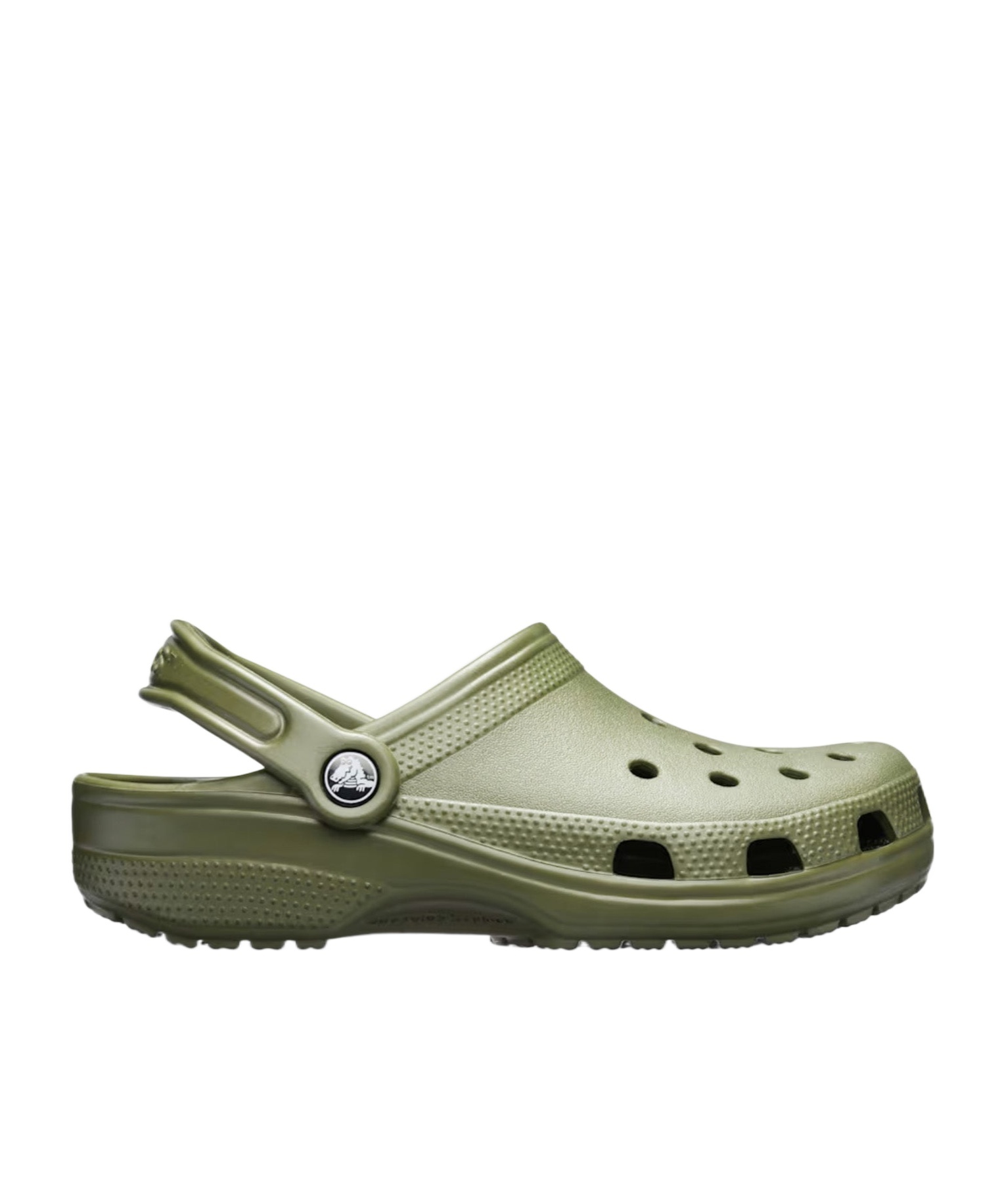 Crocs Perforated Heel-strap Clog In Green