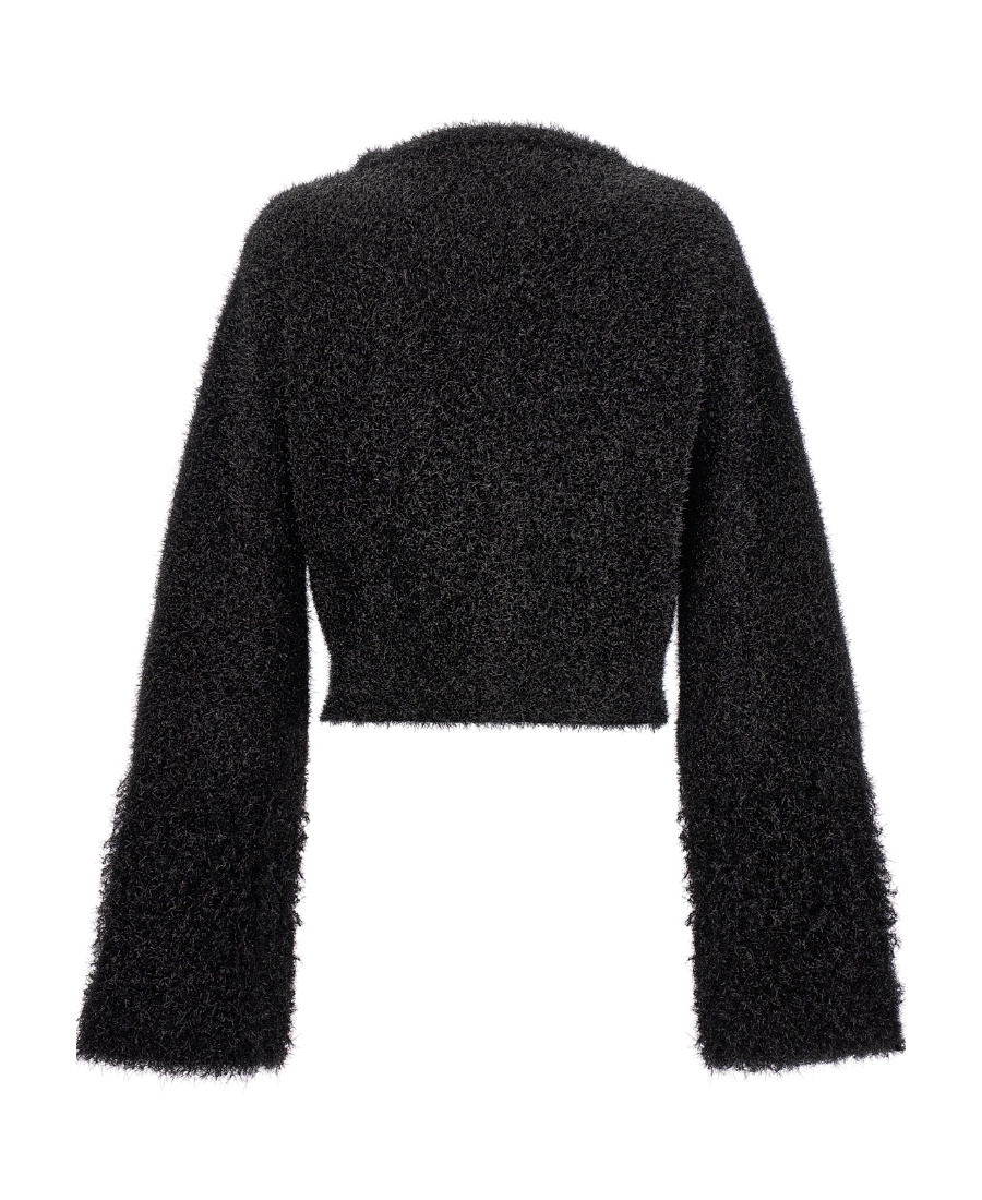 Rabanne Black Viscose Blend Cardigan In Black