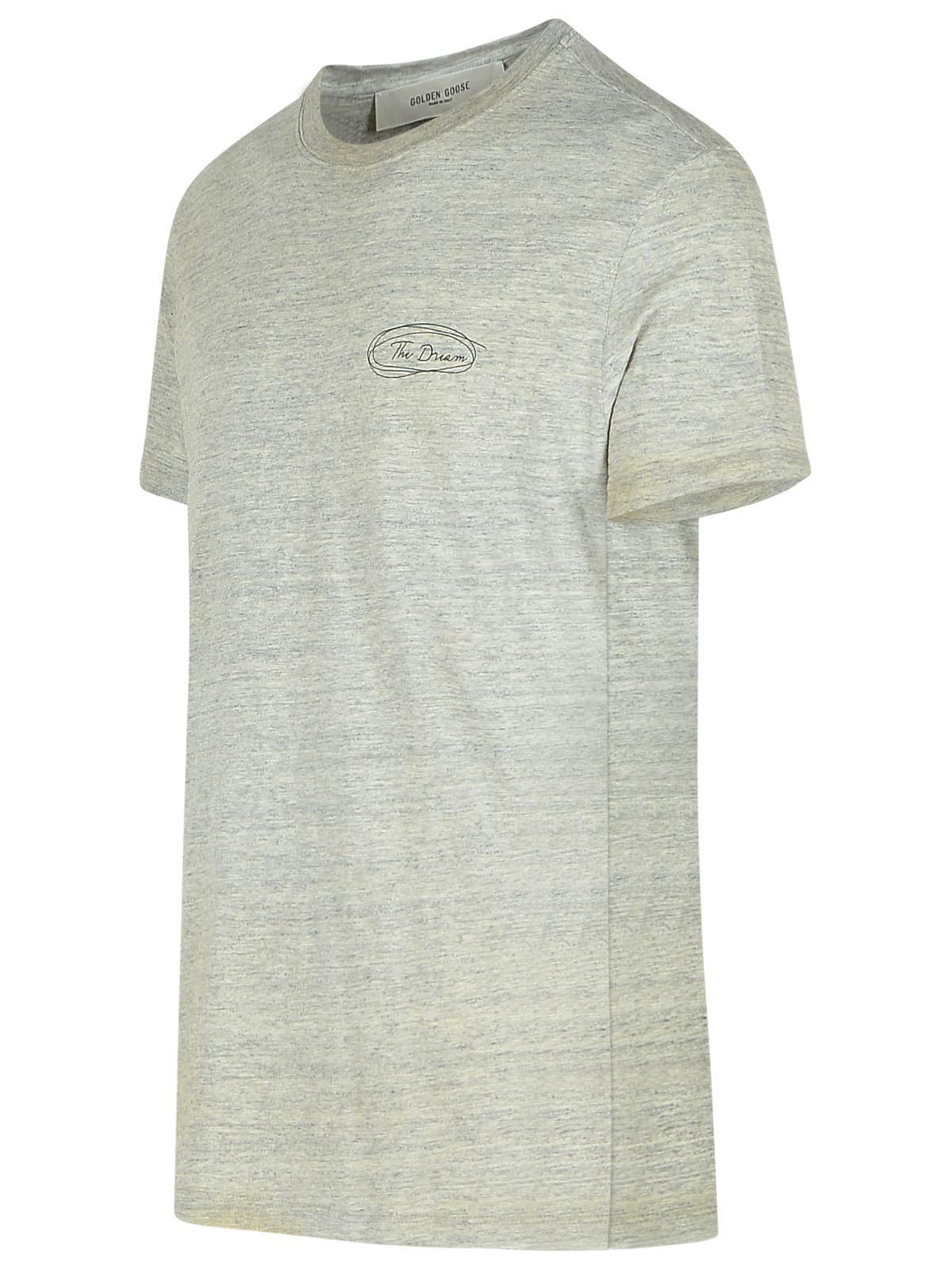 Golden Goose Short-sleeved Printed T-shirt In White