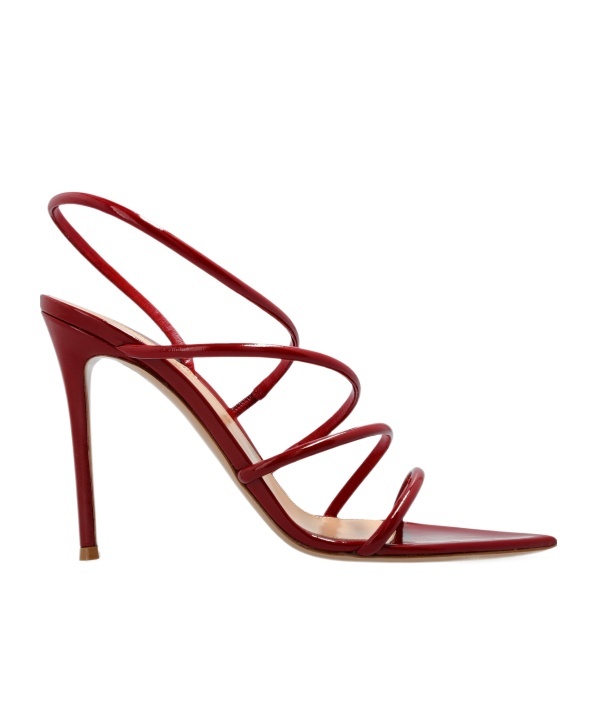 Gianvito Rossi Ettie 105 Nappa Leather Sandals In Red