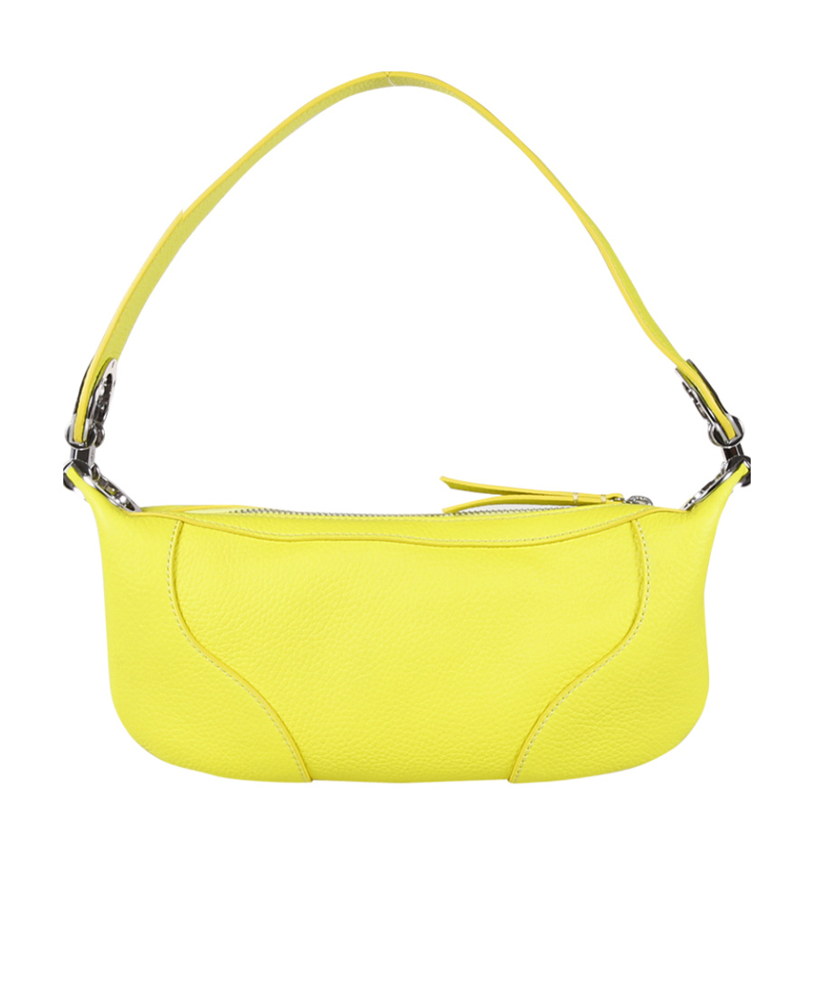 By Far Mini Amira Shoulder Bag In Yellow