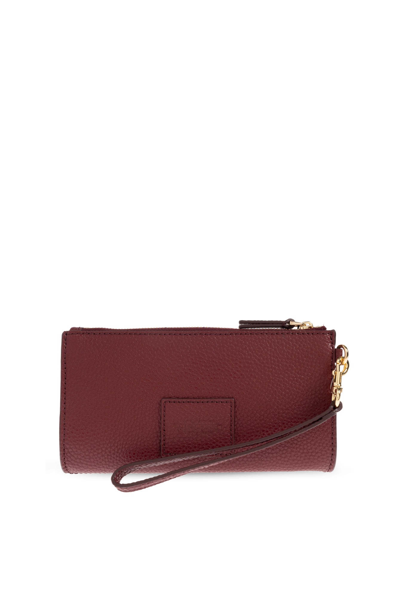 Marc Jacobs Zipper Clutch In Burgundy