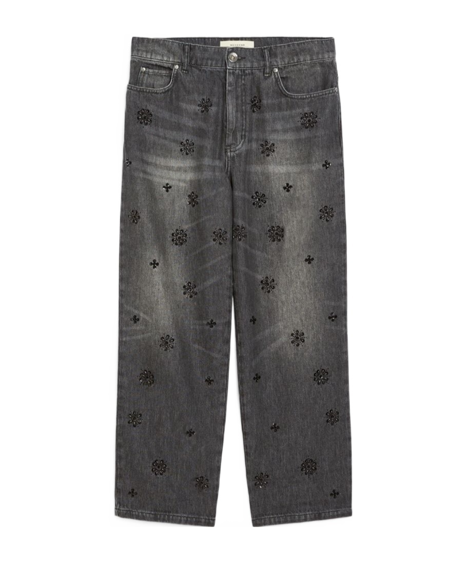WEEKEND MAX MARA SEQUINNED DENIM JEANS 