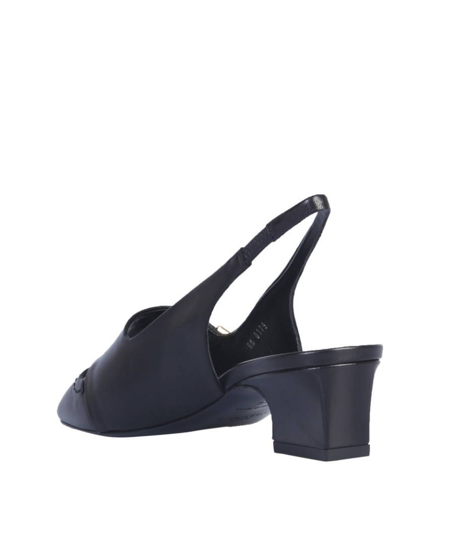 Shop Givenchy Mystic 50mm Logo Plaque Slingback Pumps In Black