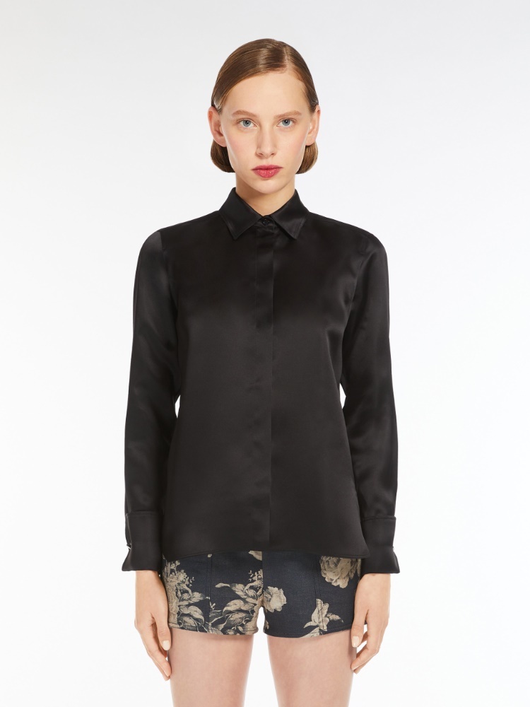 Max Mara Nola Shirt In Black