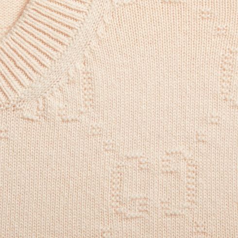 Gucci Gg Supreme Wool Jumper In Nude