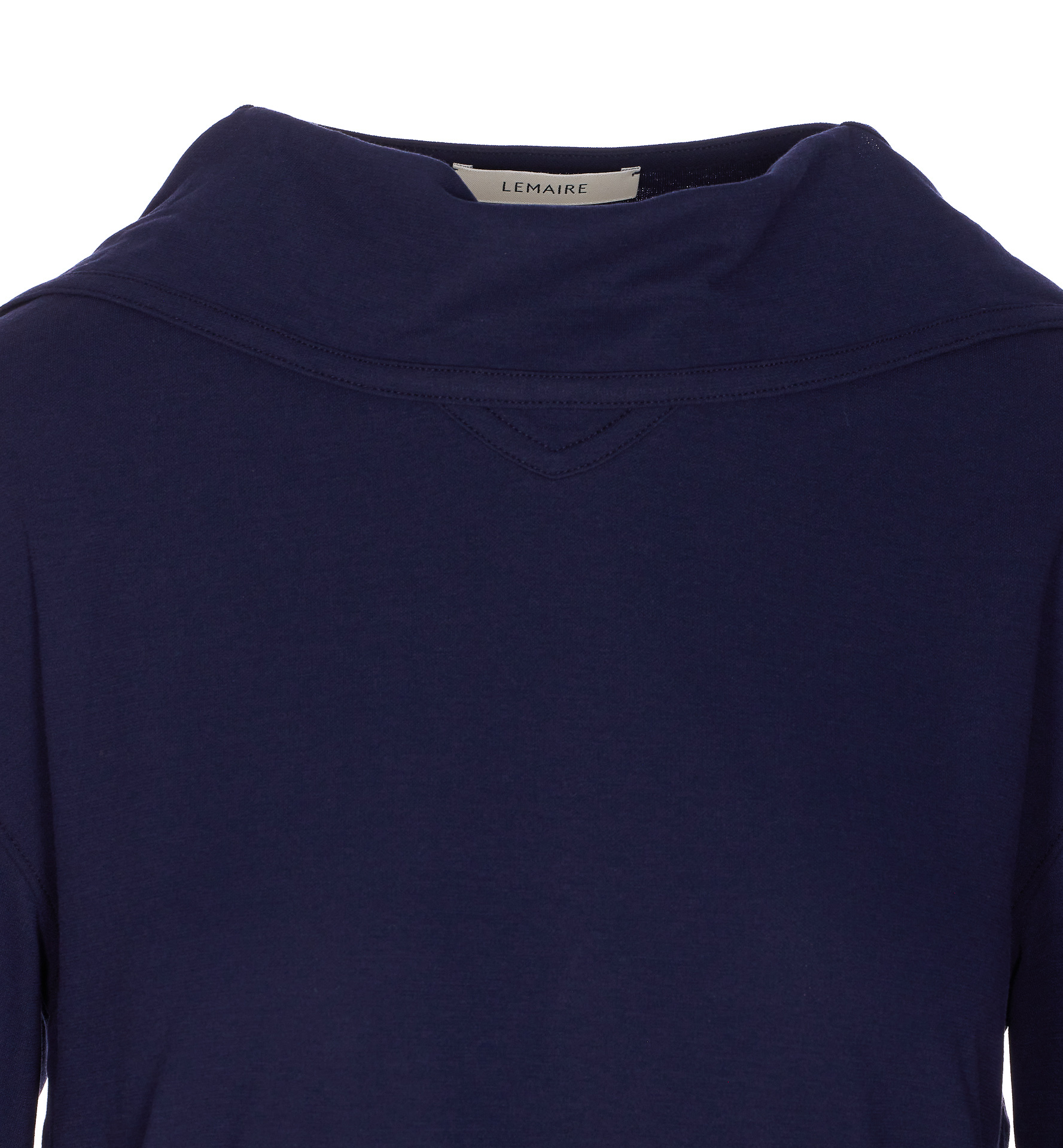 Lemaire Crewneck Foulard Top Bow In Blue