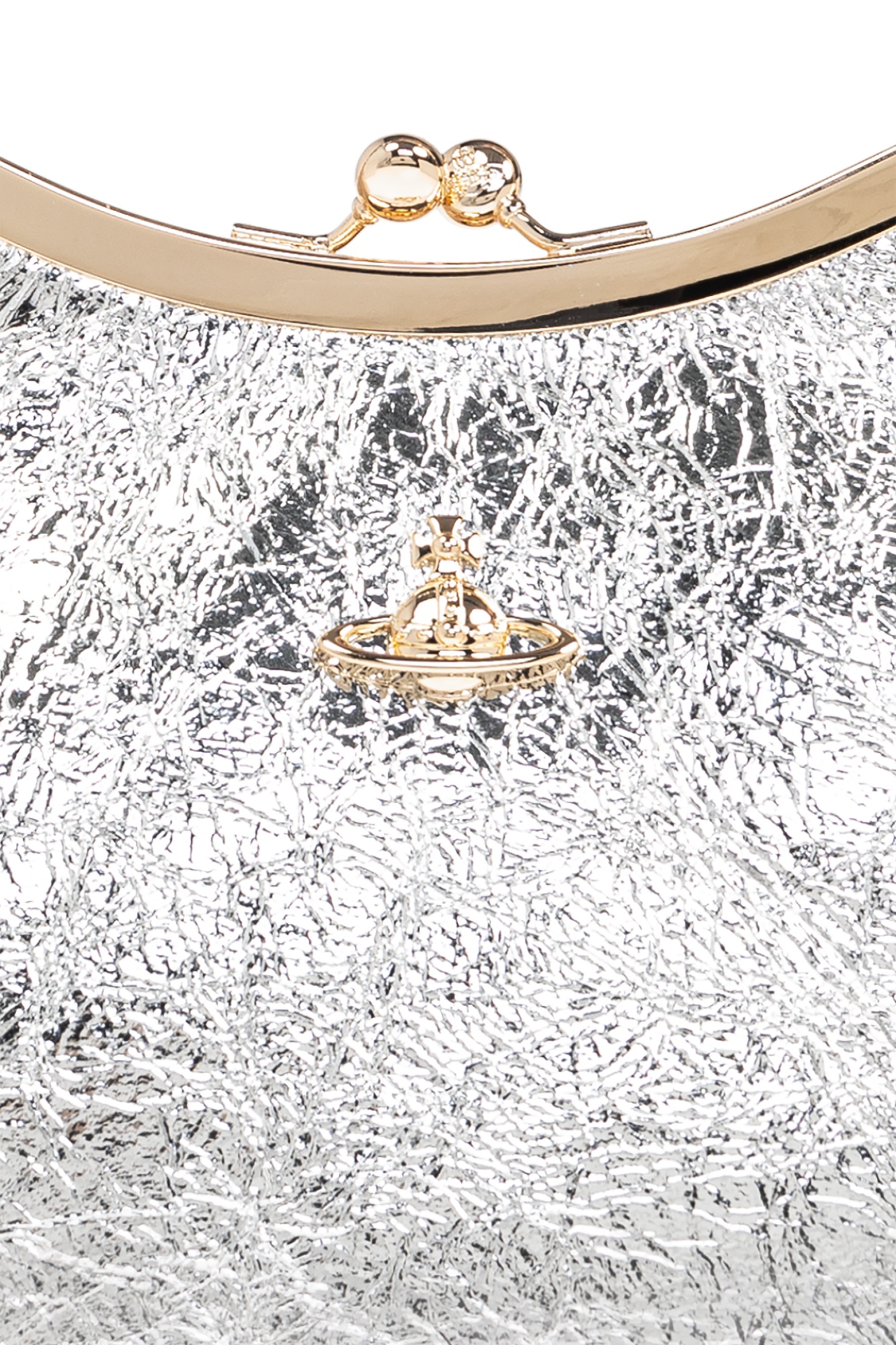 Vivienne Westwood Logo Shoulder Bag In White