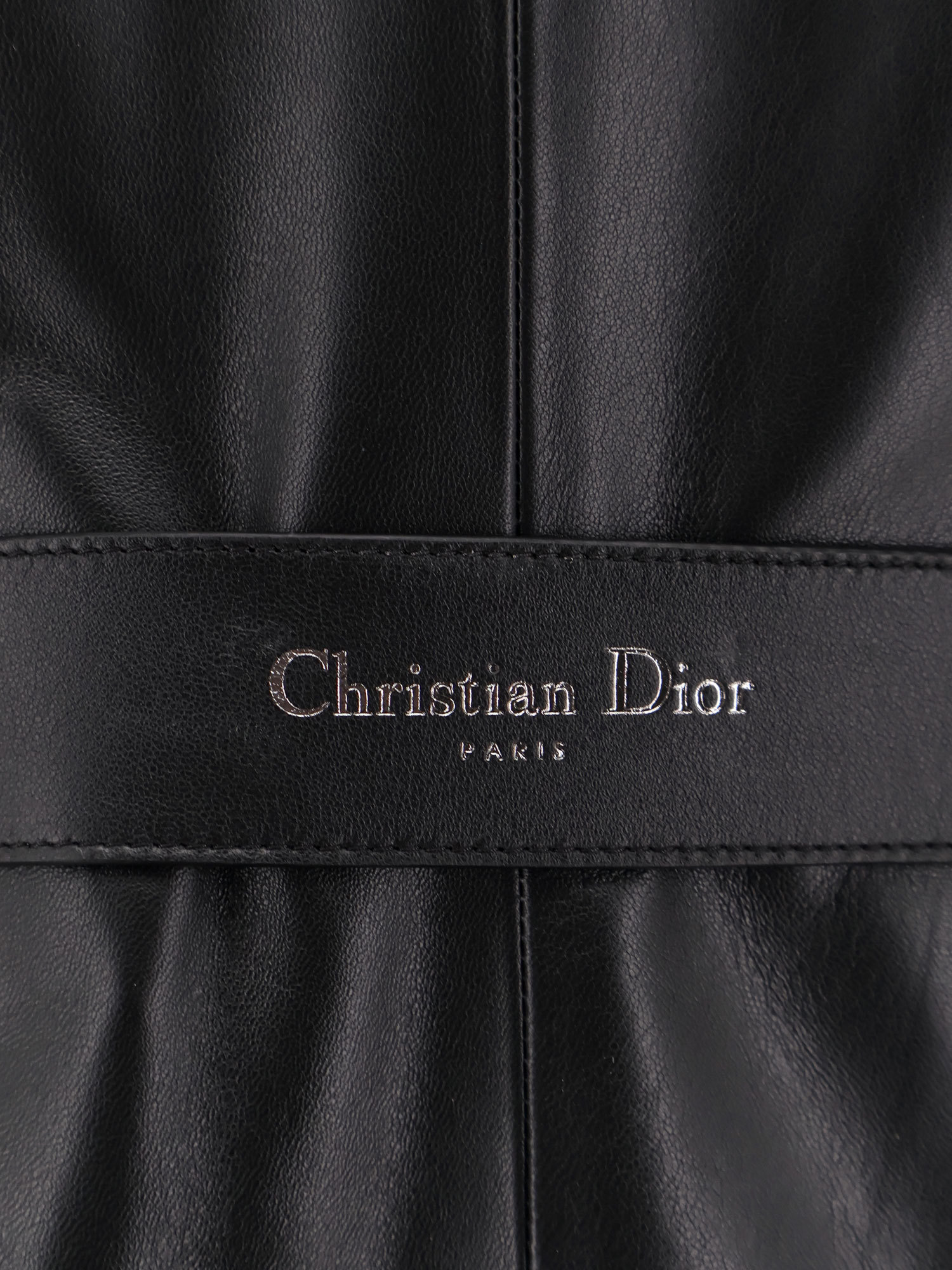 Dior Long-sleeved Leather Jacket
