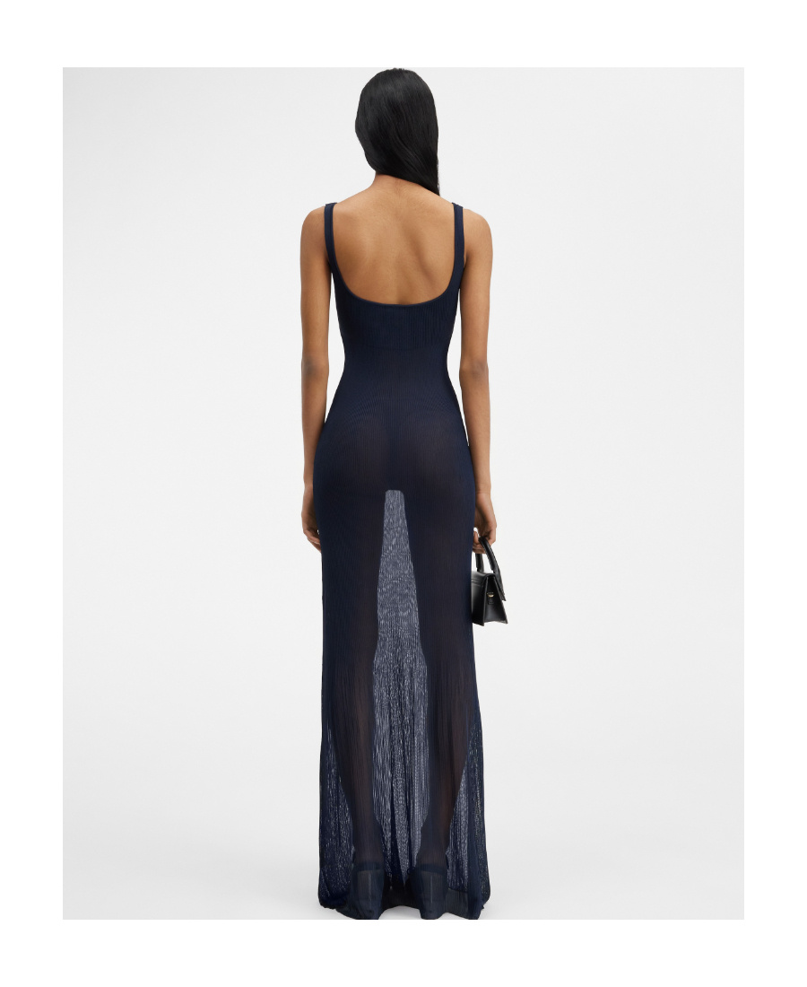 jacquemus belted long knit dress Jacquemus Belted Long Knit Dress