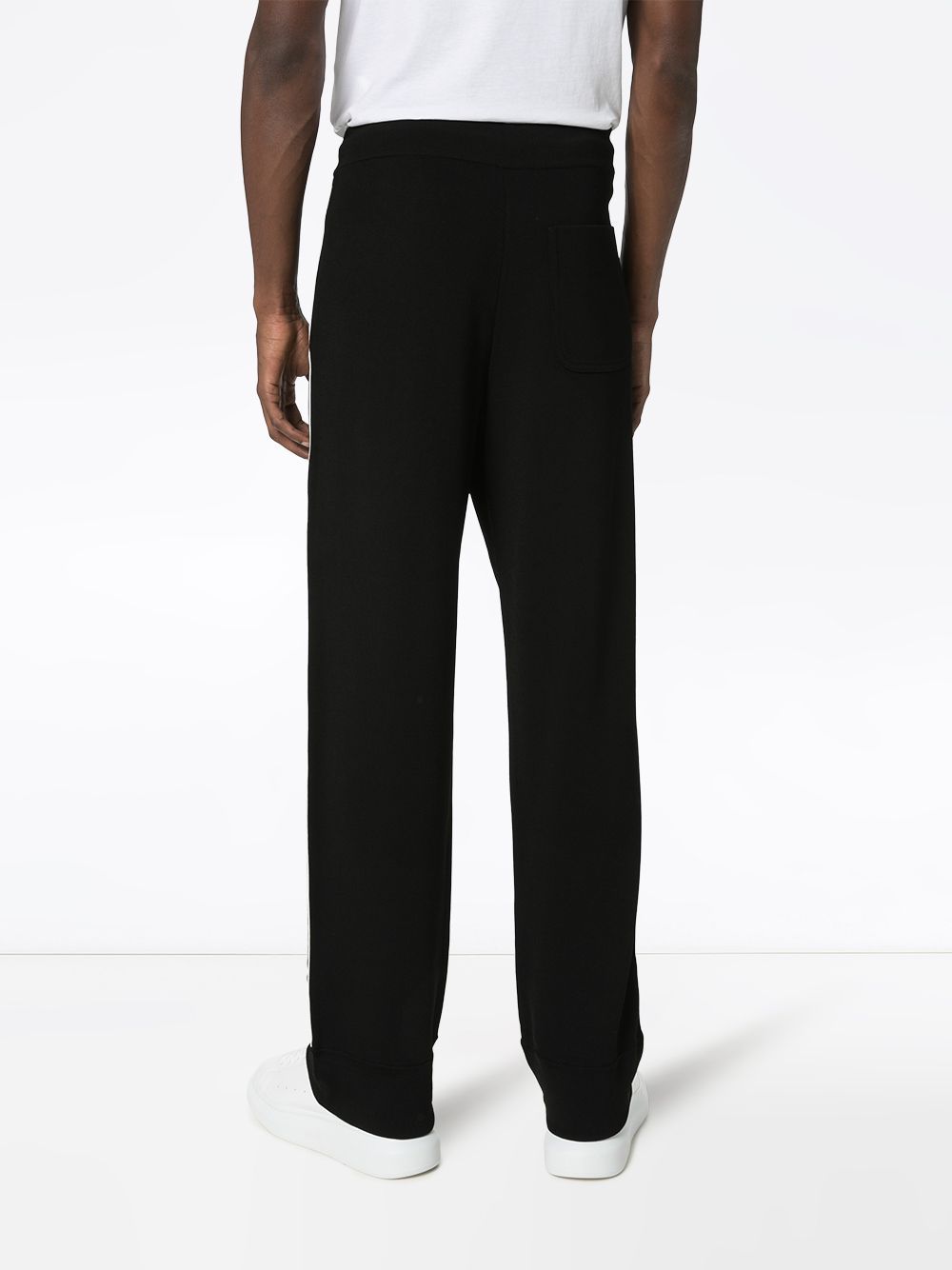 Valentino Ticker Logo-print Track Pants In Black