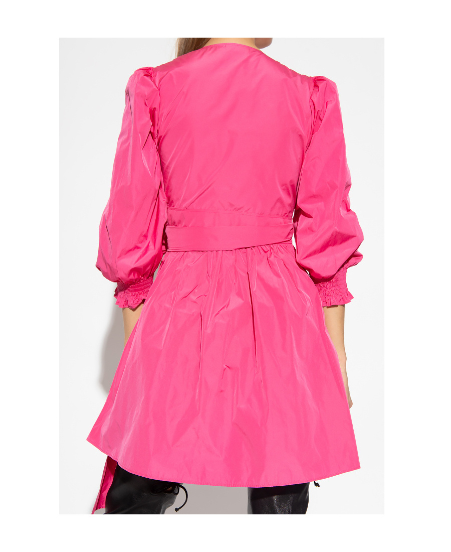 Red Valentino Redvalentino V-neck Long-sleeved Dress In Pink