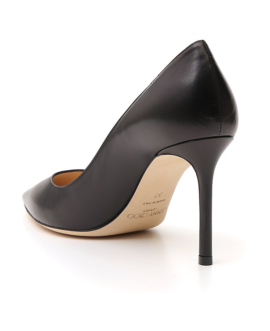 Jimmy Choo Black Leather Pumps In Black