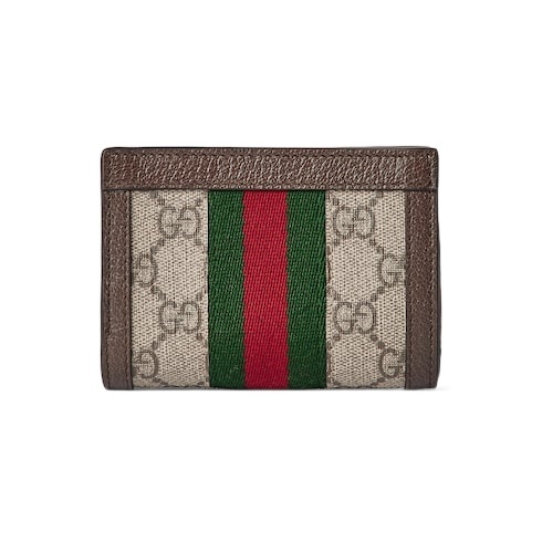 Gucci Gg Supreme Fabric Ophidia Wallet Tricolor Stripe In Multicolor