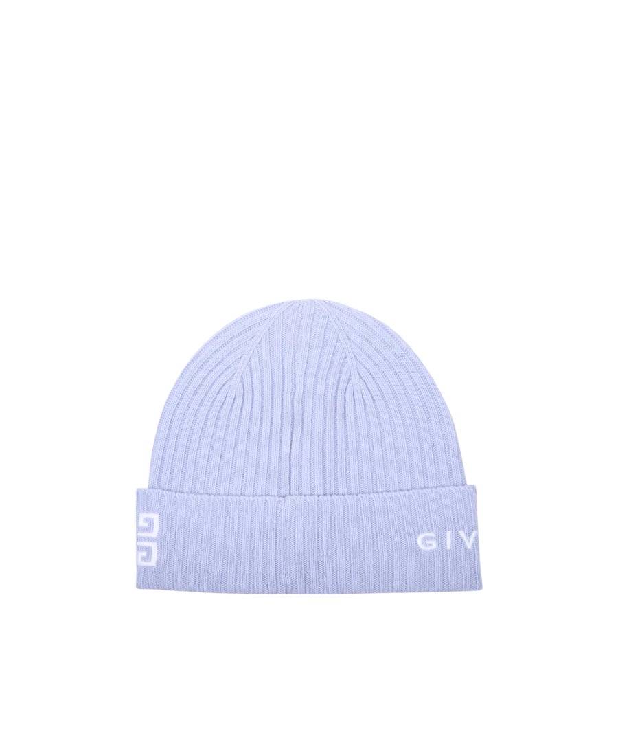 Givenchy Logo Hat In Blue