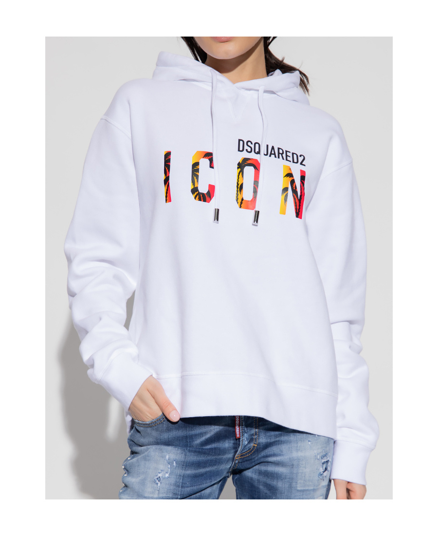 Dsquared2 Logo-print Hoodie In White
