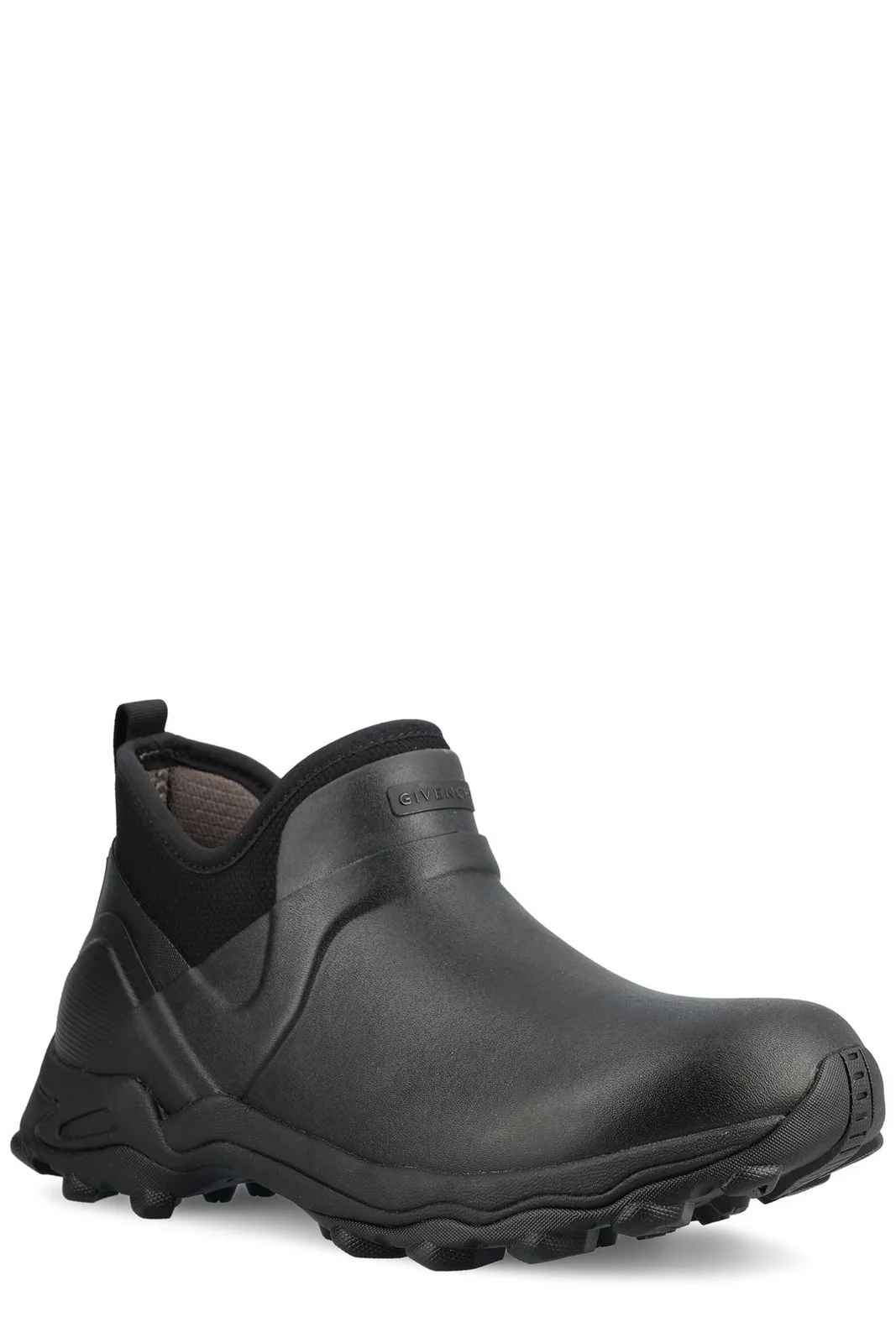 Givenchy Black Bogs Rubber Chelsea Boots In Multi