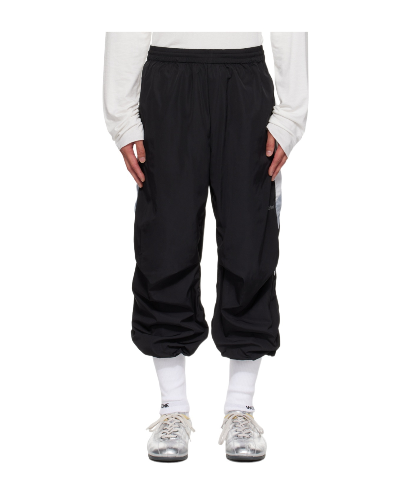 We11 Done Socks Track Pants In Black