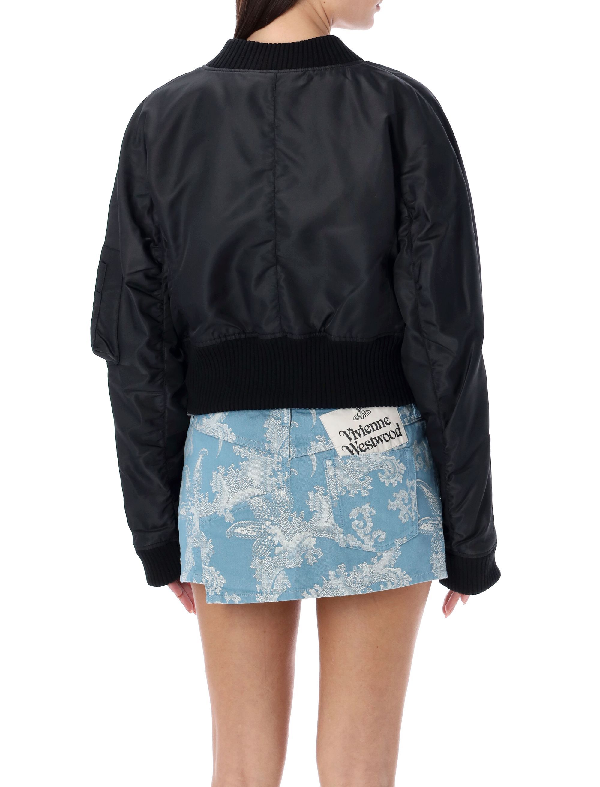 VIVIENNE WESTWOOD CYNTHIA CROPPED BOMBER JACKET