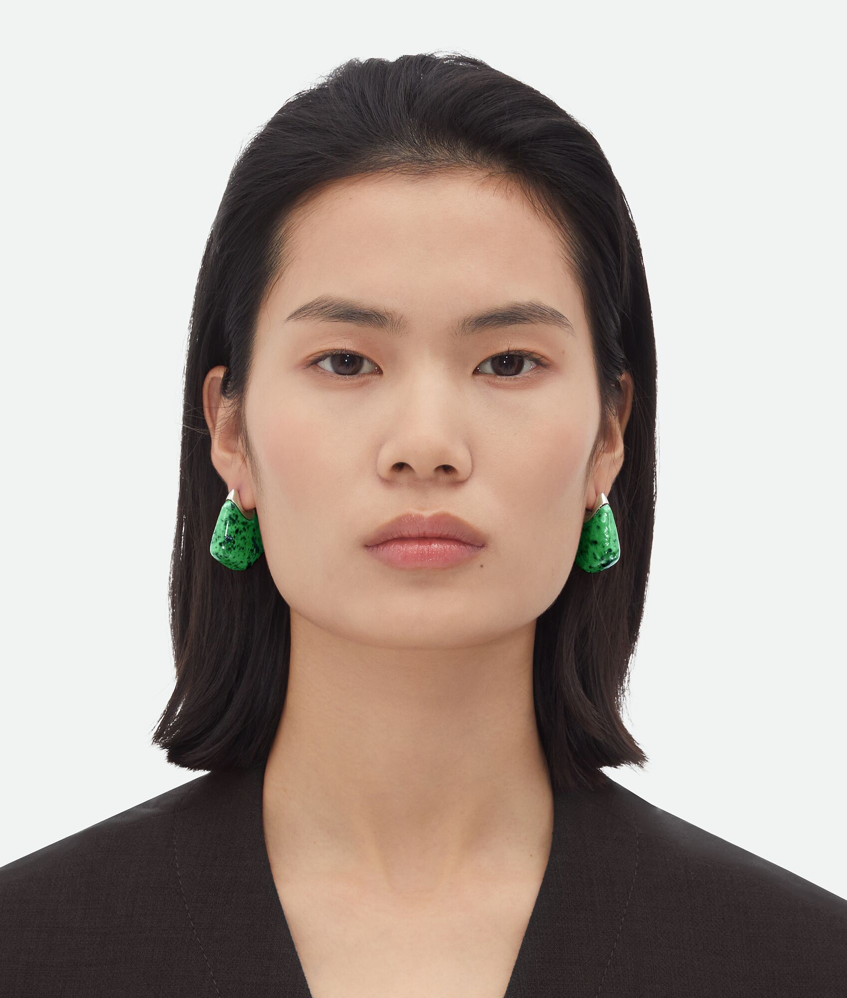Bottega Veneta Butterfly Needle Earrings In Green