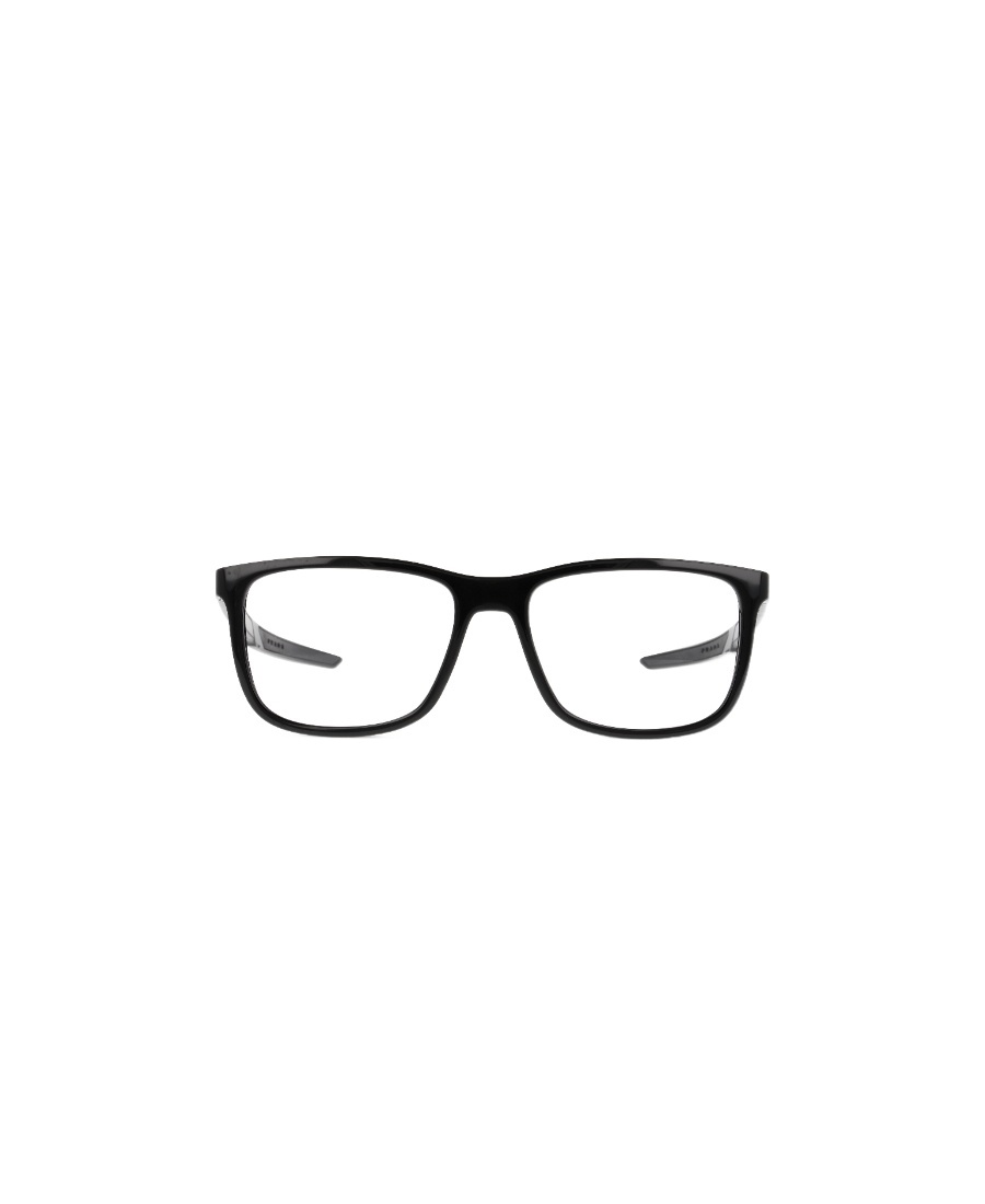 Prada 54mm Rectangular Optical Glasses In Black