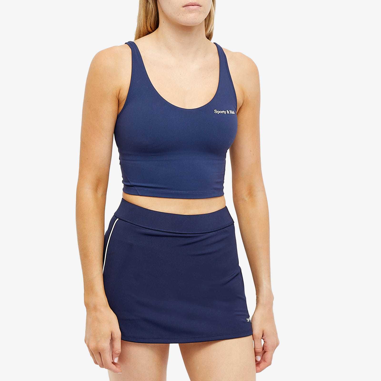 Sporty And Rich Round Collar Short Vest