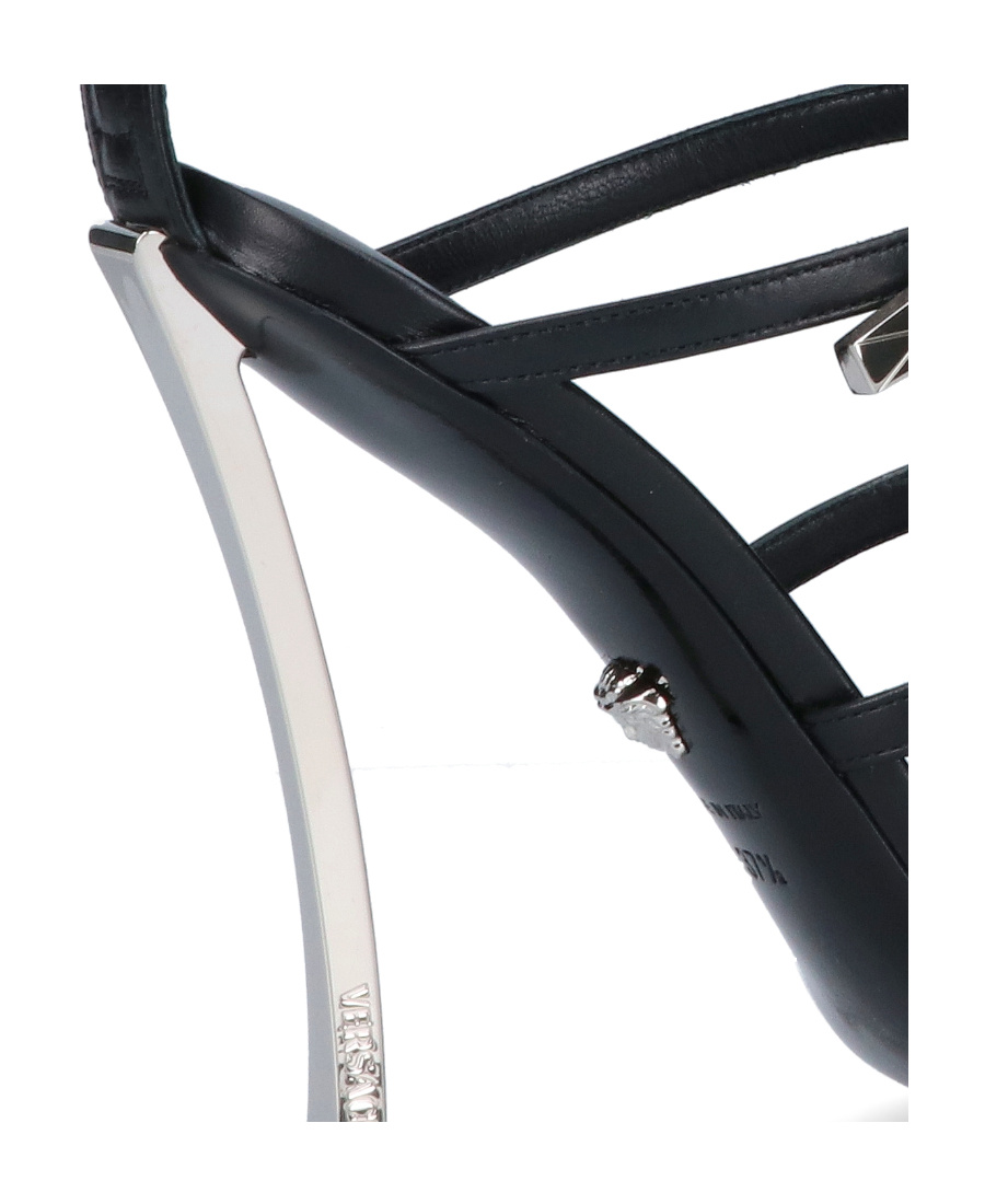 Versace Pin-points Sandals In Black