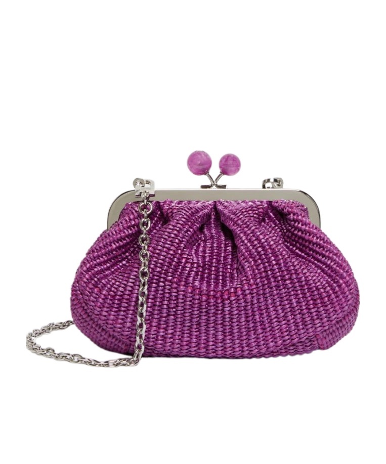 Weekend Max Mara Small Raffia-effect Pasticcino Bag