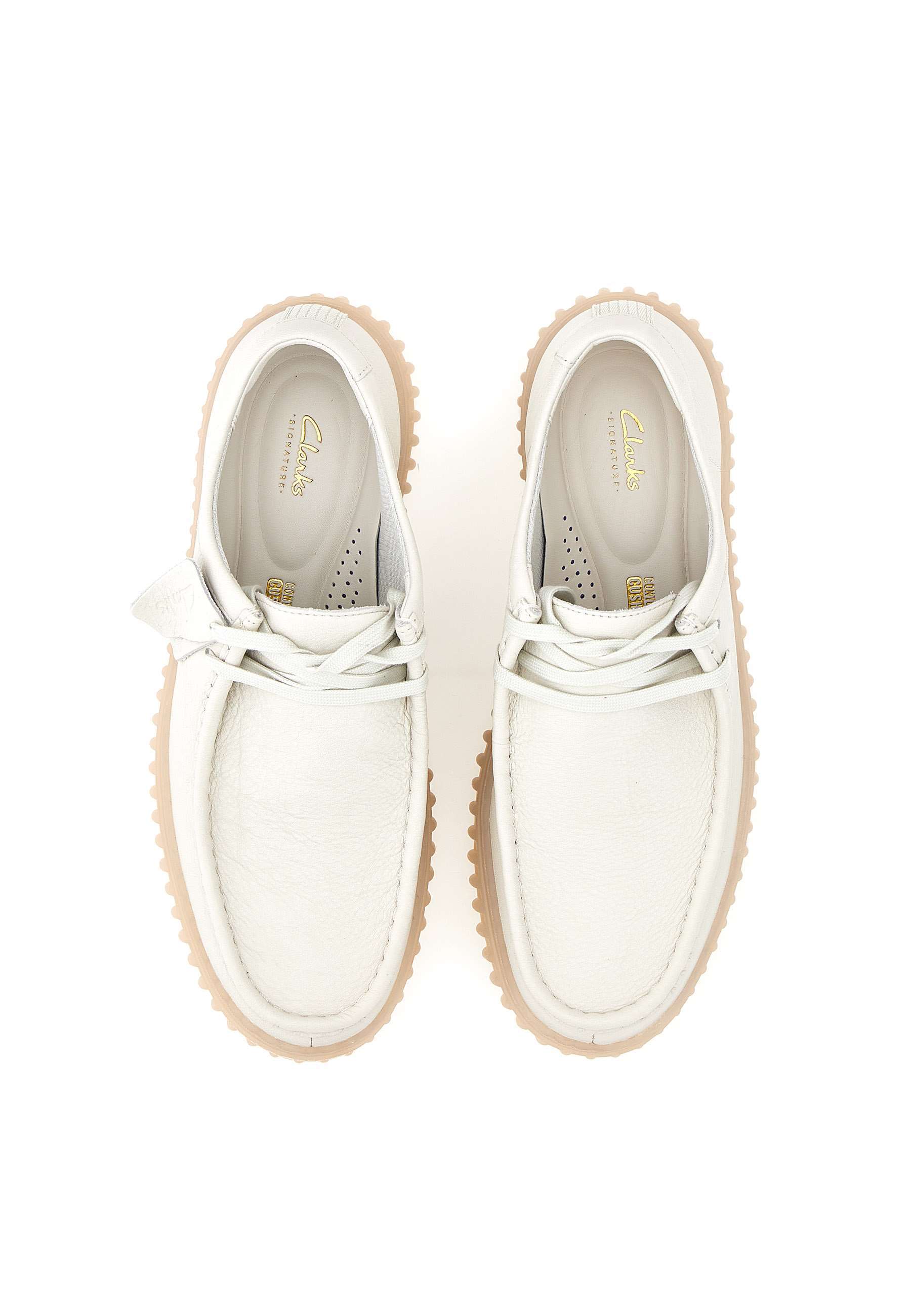 Clarks Lace-up Low-top Sneakers In White