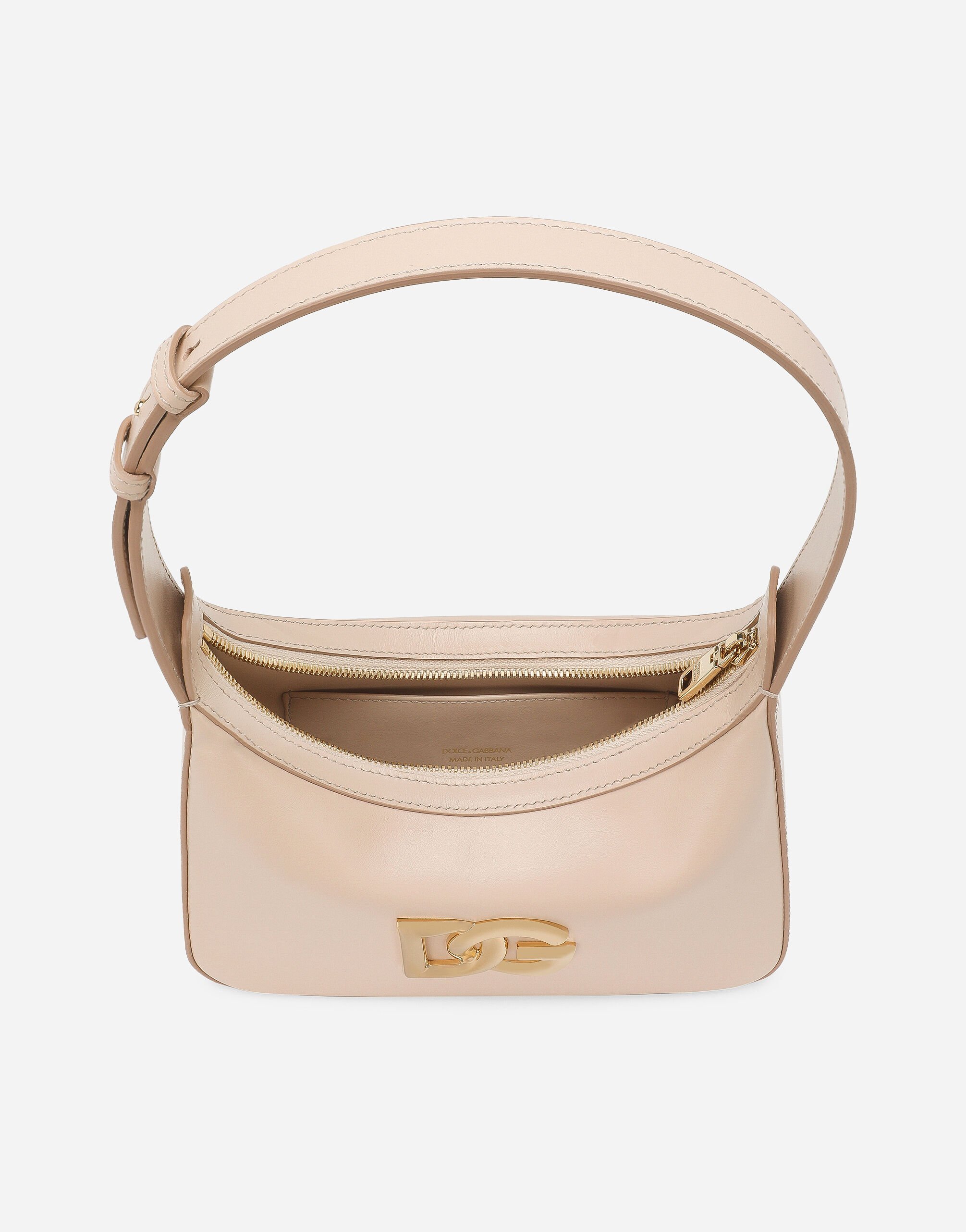 Dolce & Gabbana Spalla Logo-plaque Tote Bag In Nude