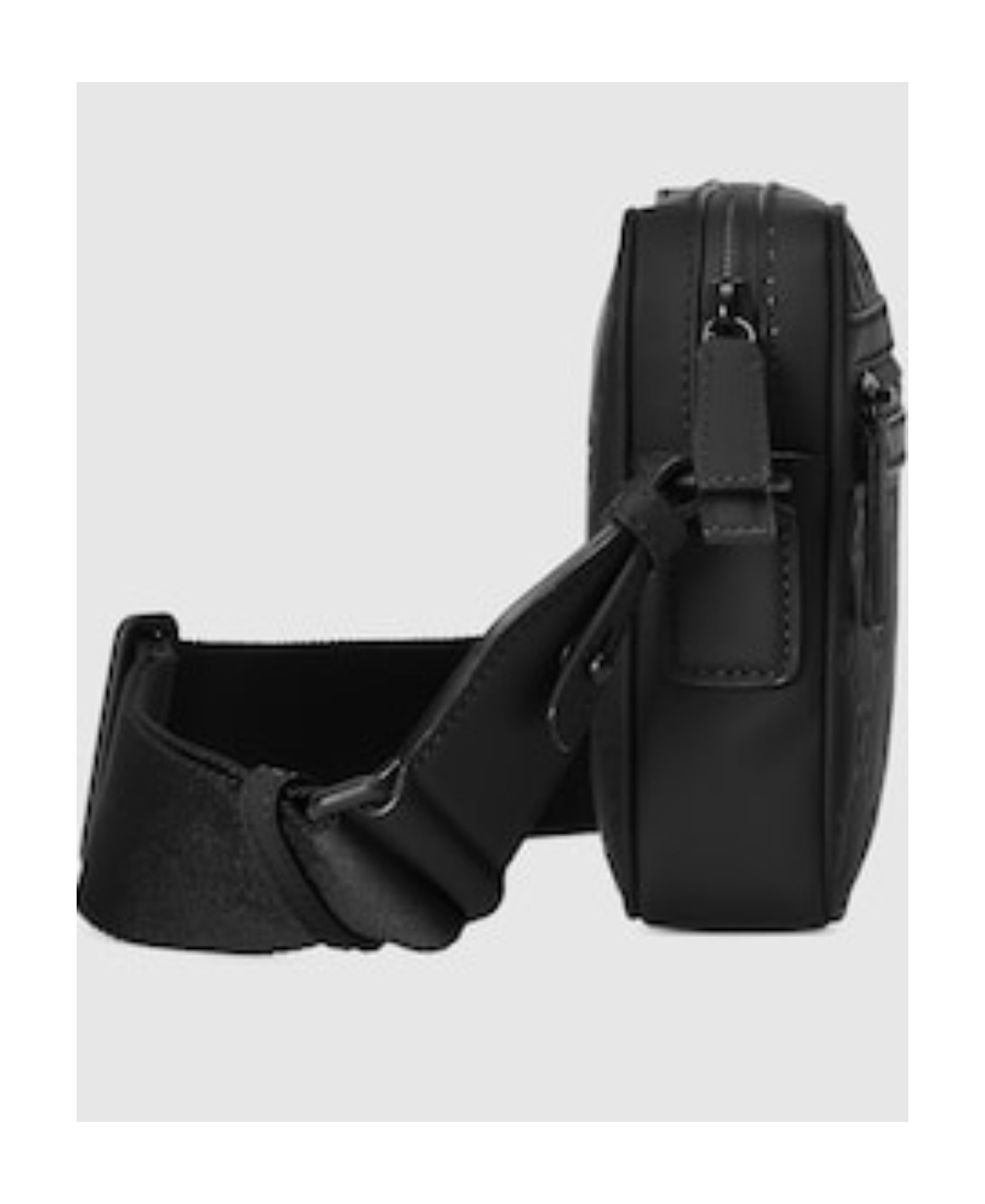 Gucci Rubber-effect Small Crossbody Bag In Black