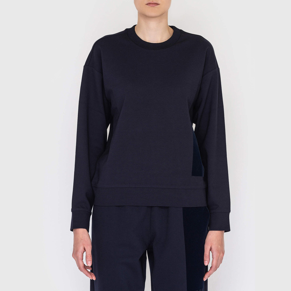 EMPORIO ARMANI ROUND COLLAR LONG SLEEVE SWEATER