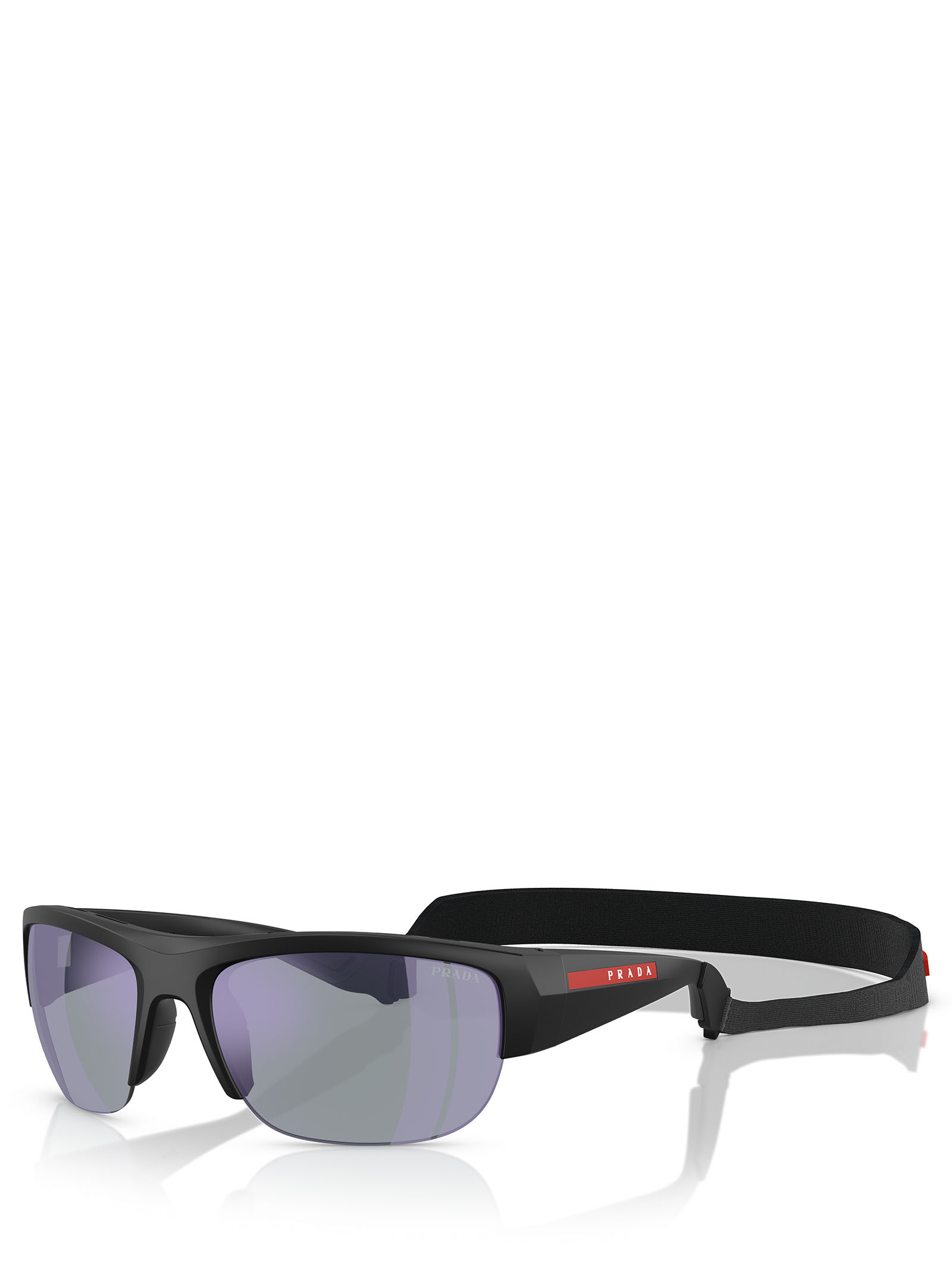 Prada Eyewear Rectangular Frame Sunglasses In Gray