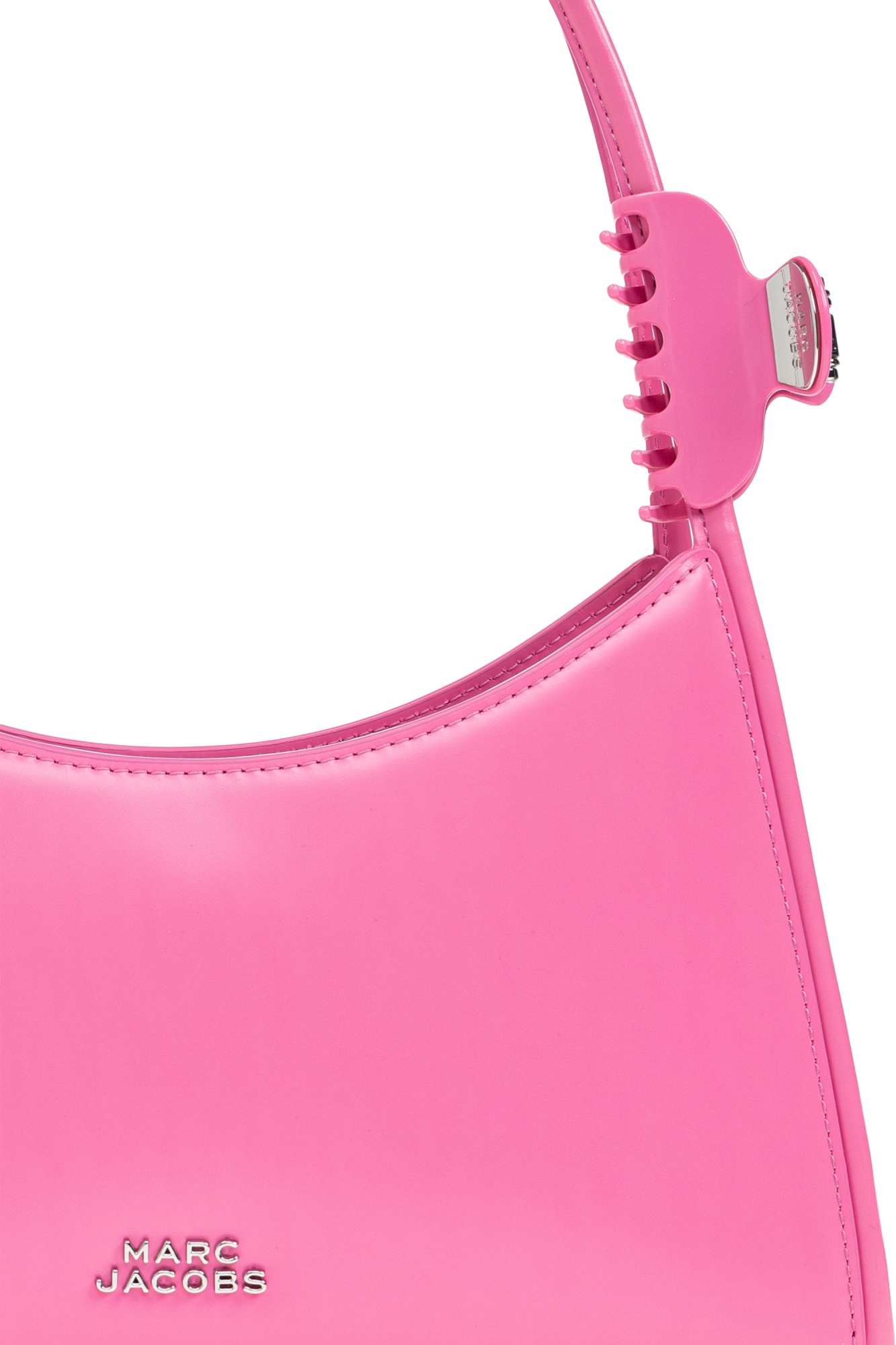 Marc Jacobs Glam Claw Clip Leather Shoulder Bag