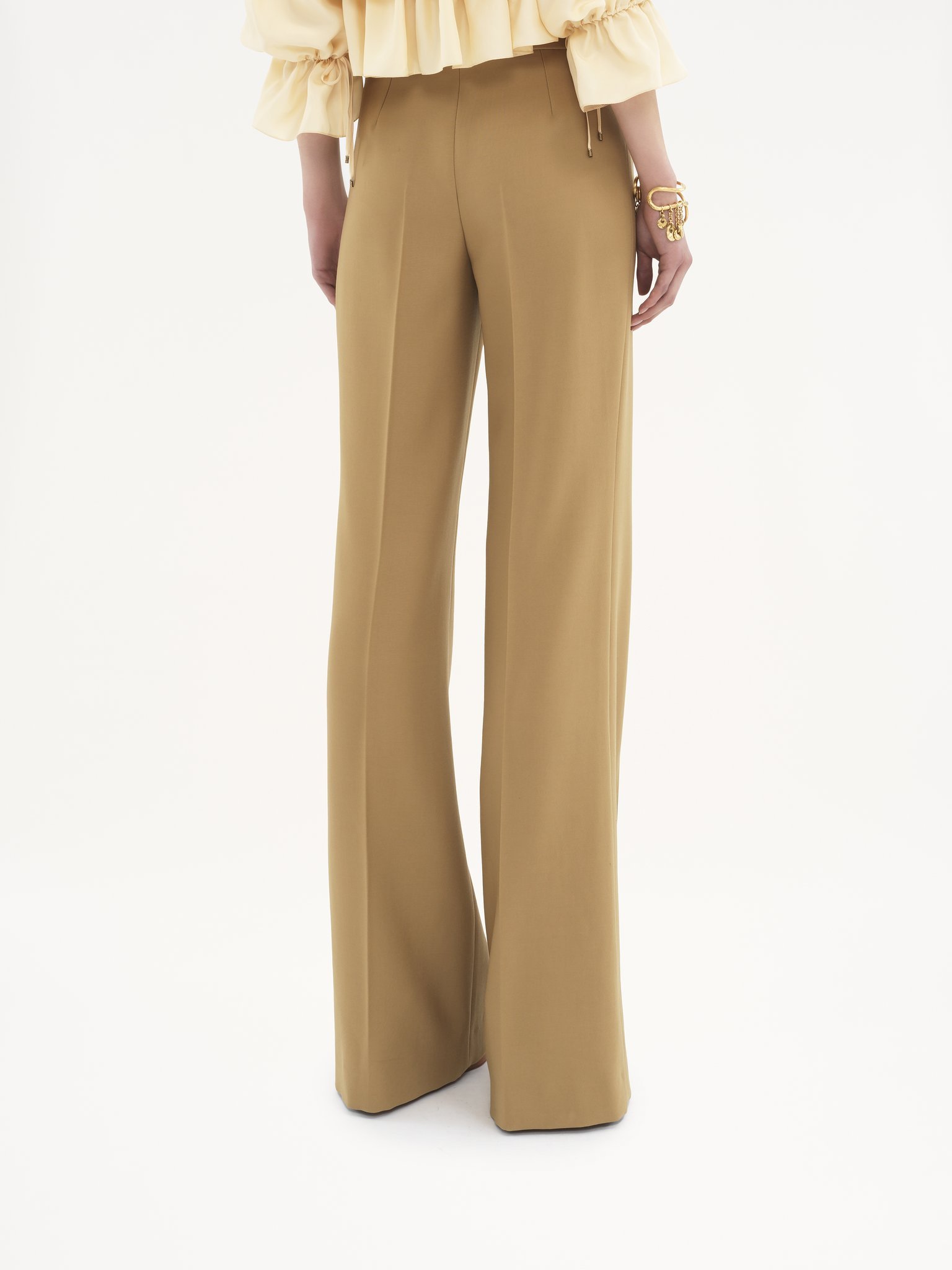 Chloé Belt-loop Casual Pants In Brown