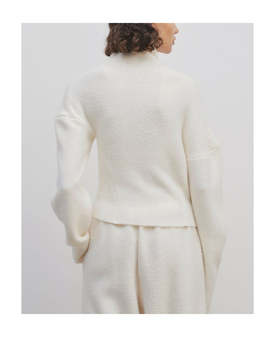 The Row High-neck Knitted Jumper In Nude