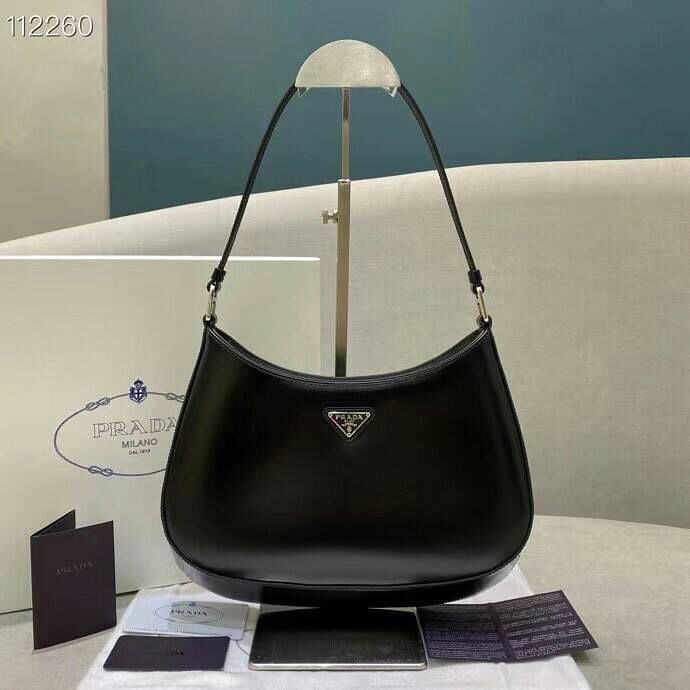 Prada Cleo Shoulder Bag In Black