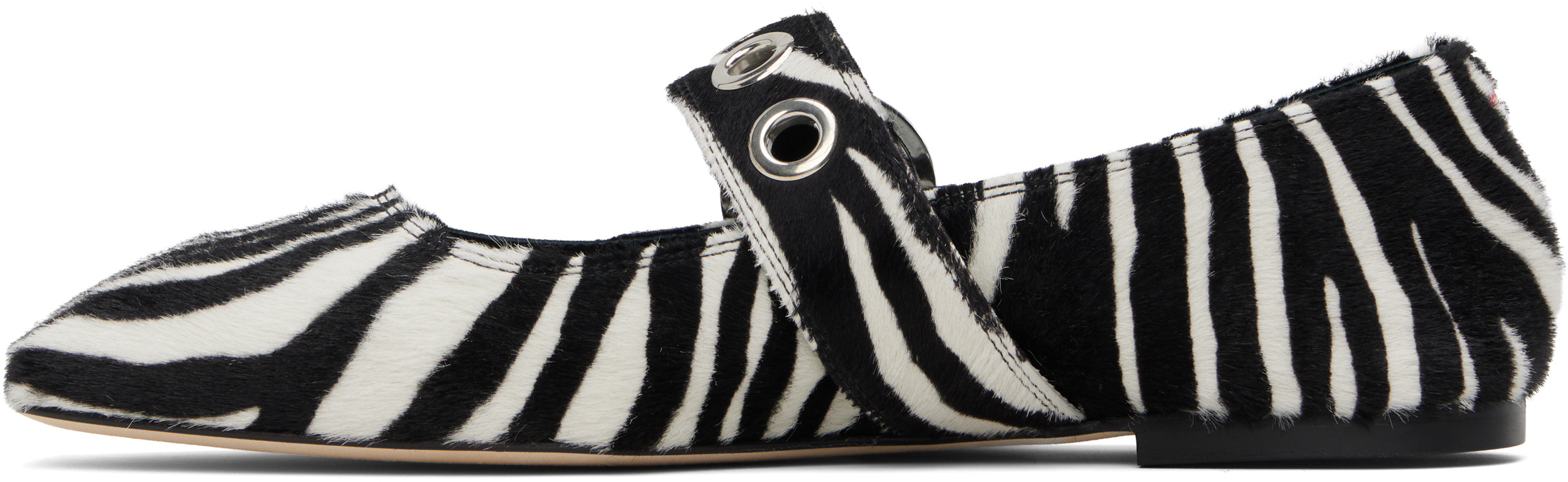 Aeyde Uma Eyelet Mary Jane Ballet Flats In Multi