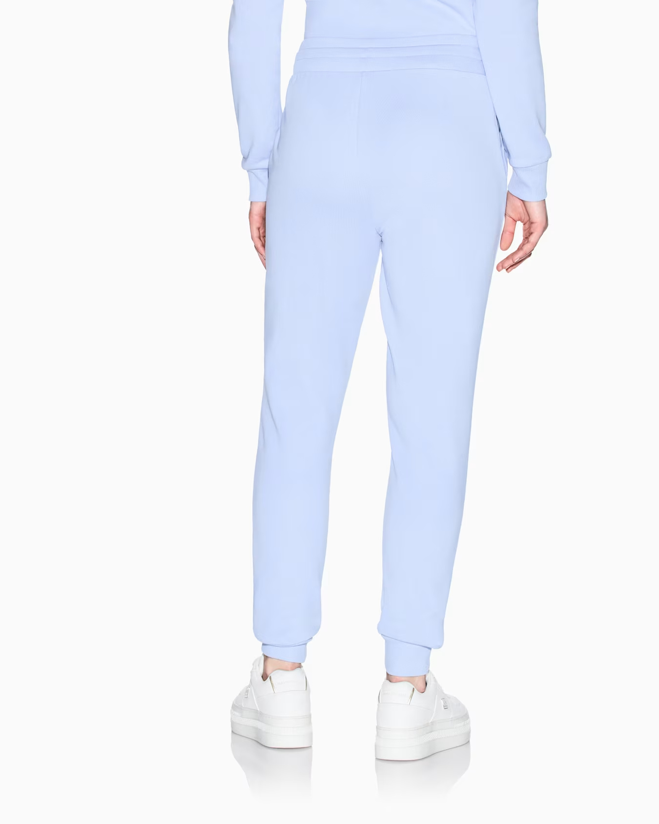 Armani Exchange Elastic Waist Track Pants In Blue